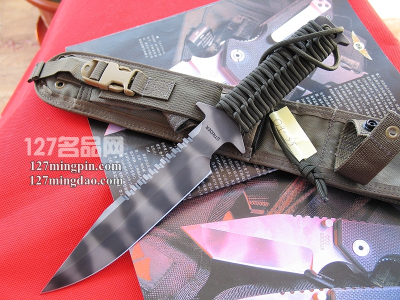 美国挺进者Strider D9-SS 军绿柄战术刀 美国挺进者Strider D9-SS 军绿柄战术刀