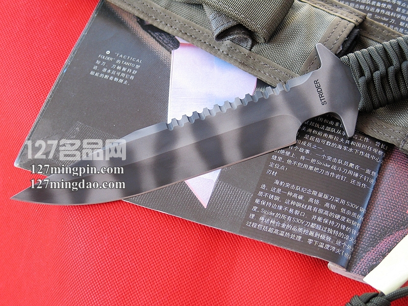 美国挺进者Strider D9-SS 军绿柄战术刀