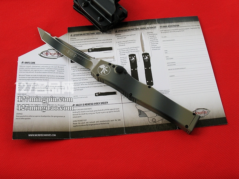 美国微技术MICROTECH 151-1RD 五代军用 迷彩柄强力直弹刀 美国微技术MICROTECH 151-1RD 五代军用 迷彩柄强力直弹刀