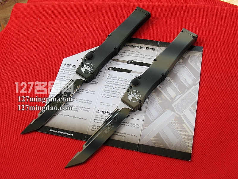  美国微技术MICROTECH 151-1RD 五代军用 迷彩柄强力直弹刀