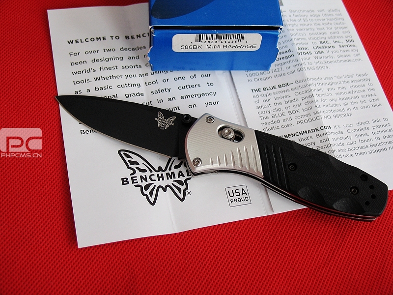 美国蝴蝶 Benchmade 586BK M390钢助力快开刀 美国蝴蝶 Benchmade 586BK M390钢助力快开刀