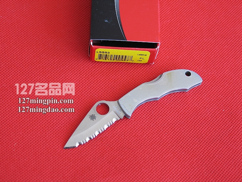美国蜘蛛SPYDERCO LSSS3 全钢手柄小瓢虫 全齿刃小折刀 美国蜘蛛SPYDERCO LSSS3 全钢手柄小瓢虫 全齿刃小折刀