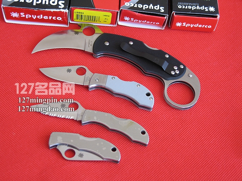 美国蜘蛛SPYDERCO LSSS3 全钢手柄小瓢虫 全齿刃小折刀