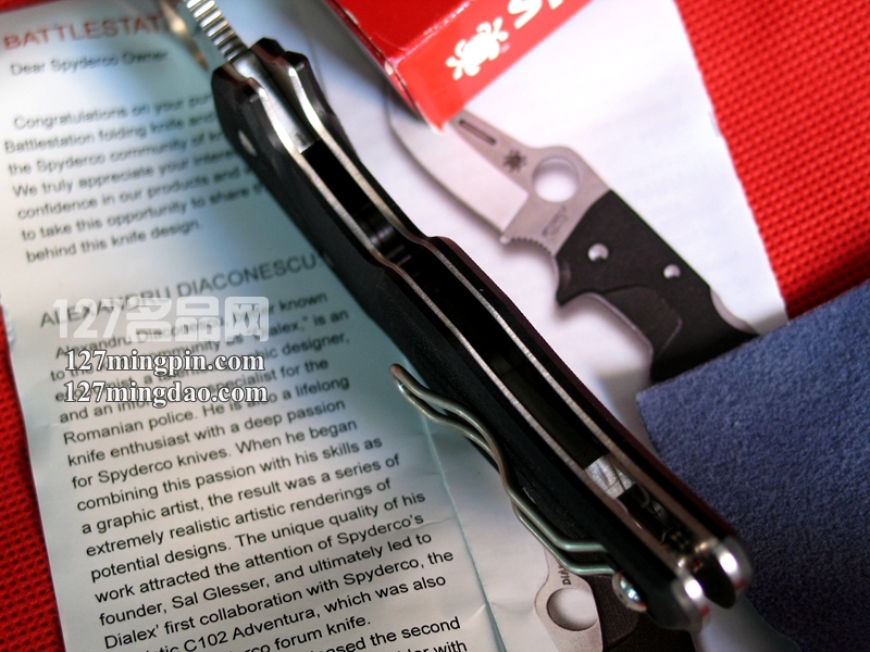 美国蜘蛛SPYDERCO C168GP 上翘式突击几何头战术折刀