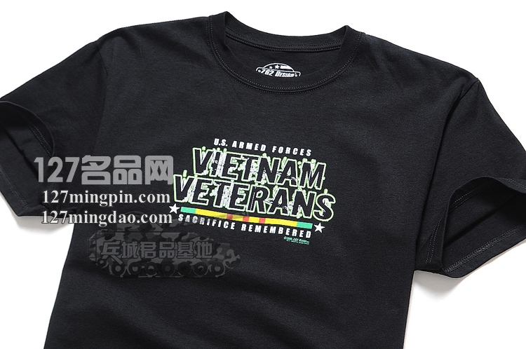 美国正品7.62design男士纯棉短袖 个性户外军迷t恤衫永不忘却