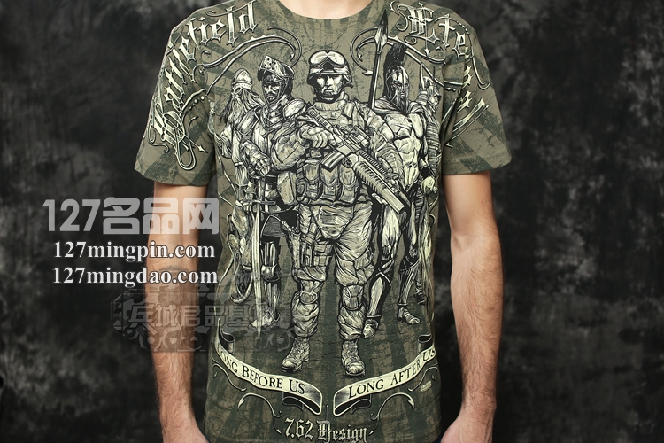 7.62design男士短袖t恤 个性军迷服饰t恤衫 不朽战士2434
