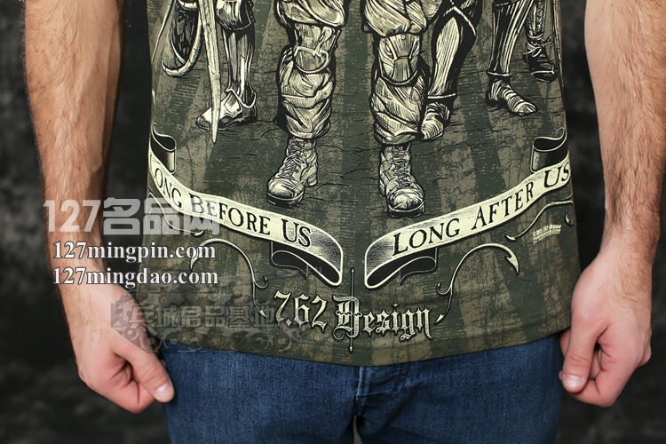 7.62design男士短袖t恤 个性军迷服饰t恤衫 不朽战士2434
