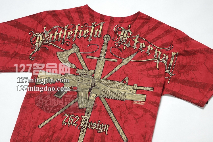 7.62design男士短袖t恤 个性军迷服饰t恤衫 不朽战士2434