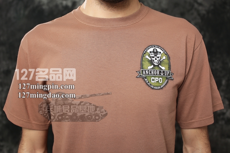 美国正品7.62design军迷用品个性短袖男式体能作战服起锚绝版