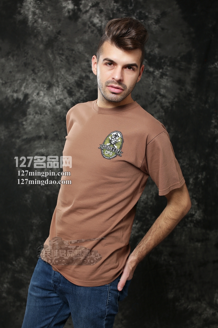 美国正品7.62design军迷用品个性短袖男式体能作战服起锚绝版