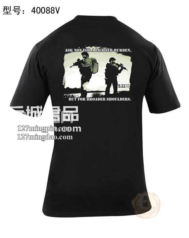 美国正品5.11 男士全棉 户外 t恤短袖衫洪都拉斯产40088系列