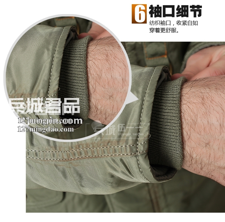 美国正品阿尔法ALPHA 55周年纪念版 N3B 真毛领男士棉服防寒服