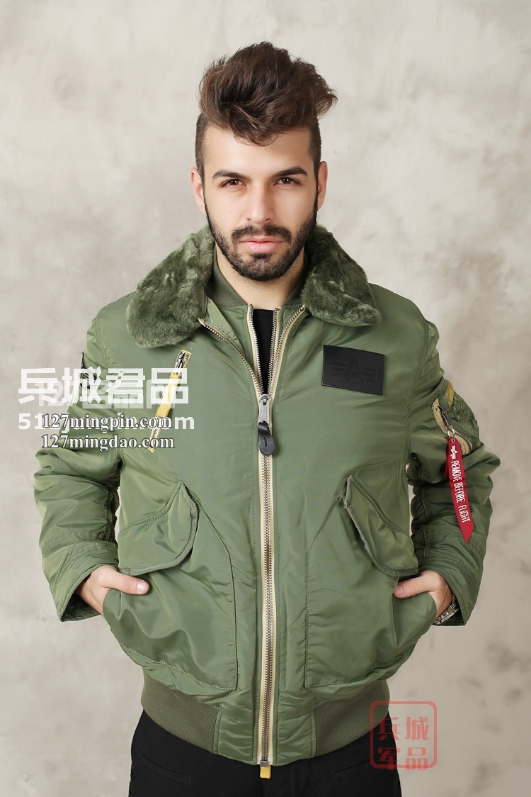 美国正品阿尔法 美国飞行员空军夹克B-15 Air Frame棉夹克