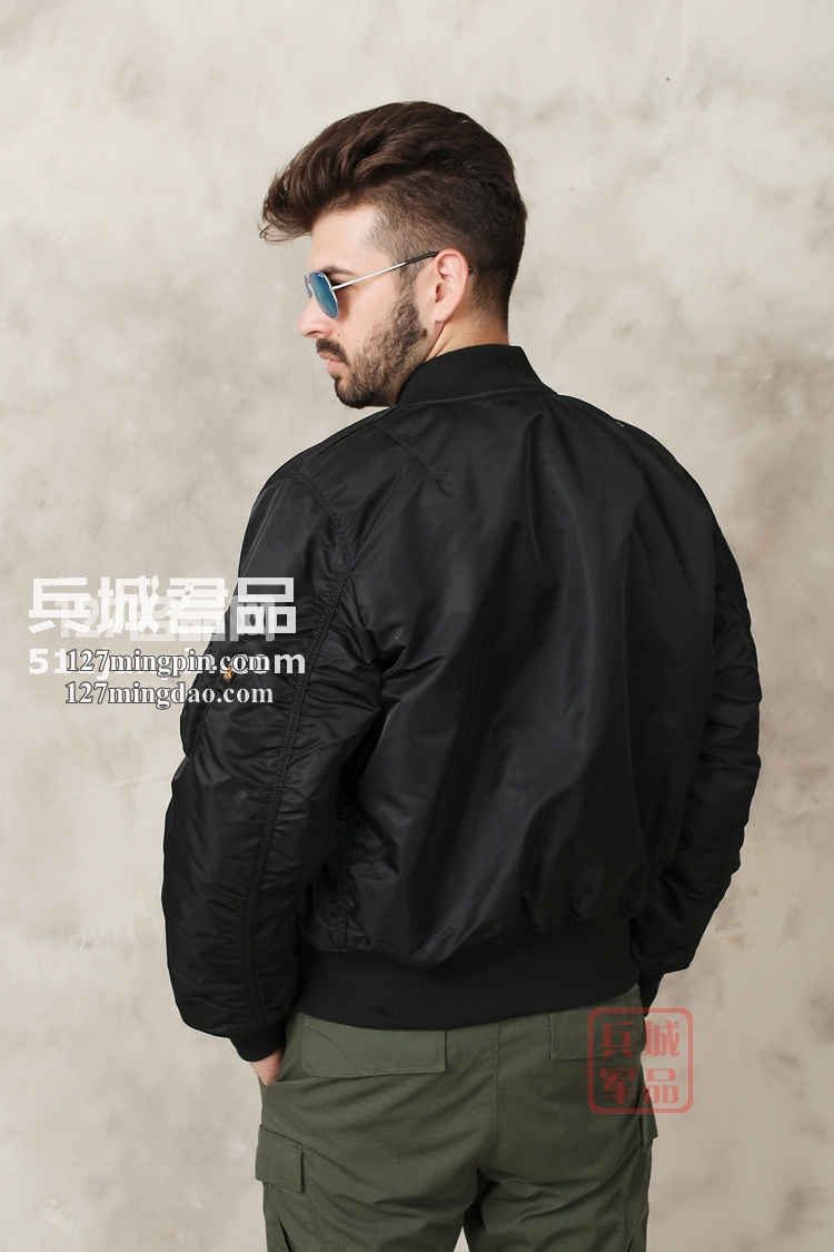 美国正品阿尔法alpha MA-1空军飞行夹克 美军军服外套