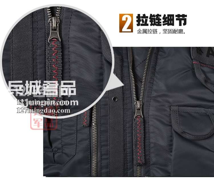 美国正品阿尔法ALPHA MA-1带帽欧洲特别版飞行夹克 可拆帽