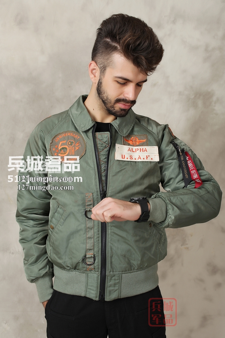美国正品 ALPHA 阿尔法50周年纪念版 夹克