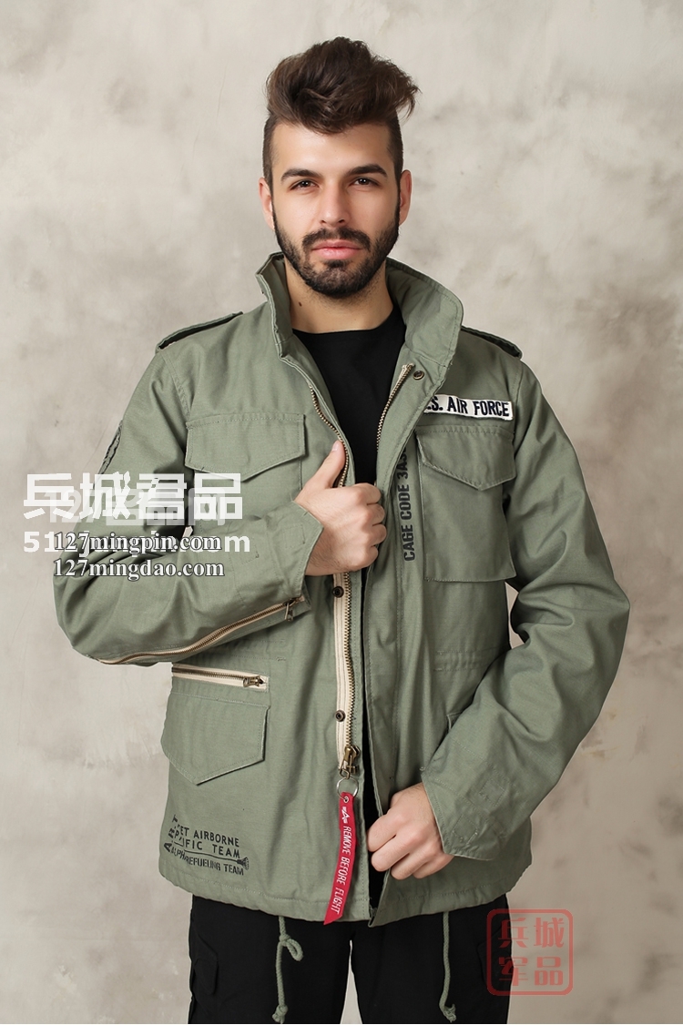 美国正品 ALPHA阿尔法M65风衣 德军版太平洋舰队外套风衣 美国正品 ALPHA阿尔法M65风衣 德军版太平洋舰队外套风衣
