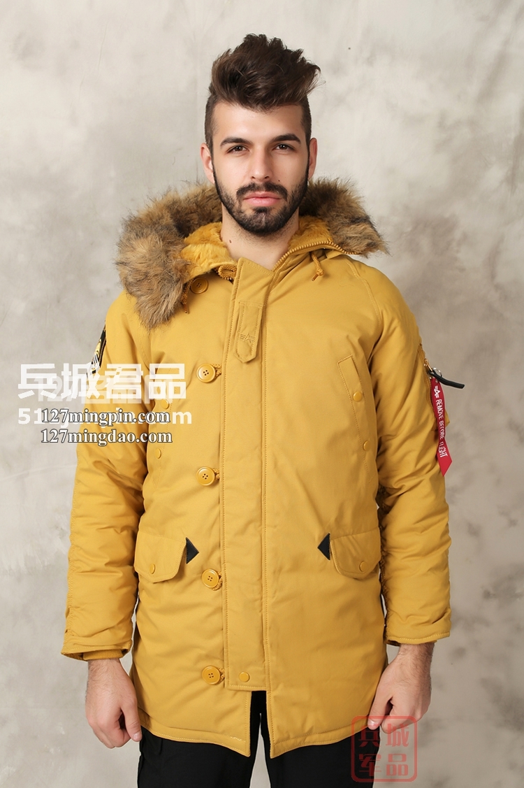 美国正品冬季新款 阿尔法N3B极地防寒服男女都可穿的军棉大