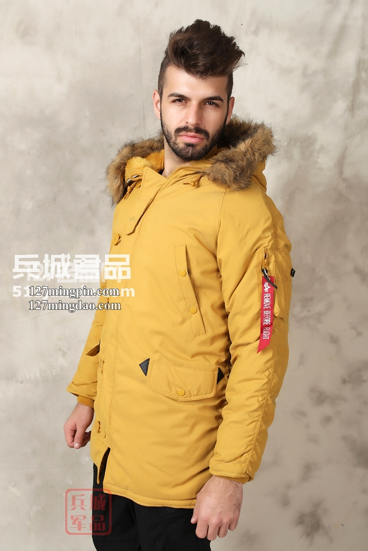 美国正品冬季新款 阿尔法N3B极地防寒服男女都可穿的军棉大