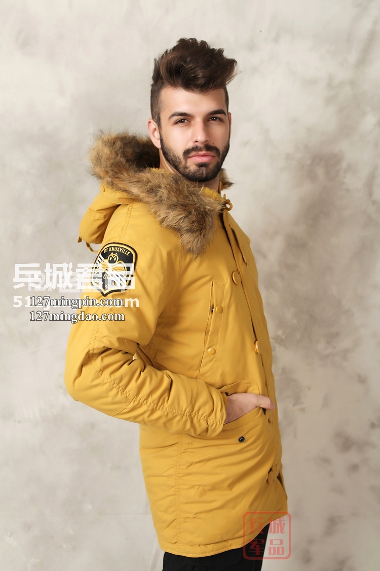 美国正品冬季新款 阿尔法N3B极地防寒服男女都可穿的军棉大