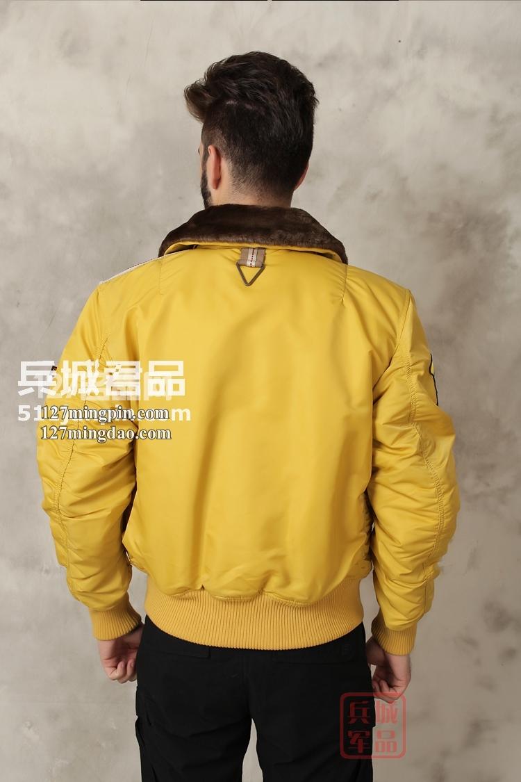美国Alpha阿尔法Injector 喷射飞行夹克毛领棉服保暖
