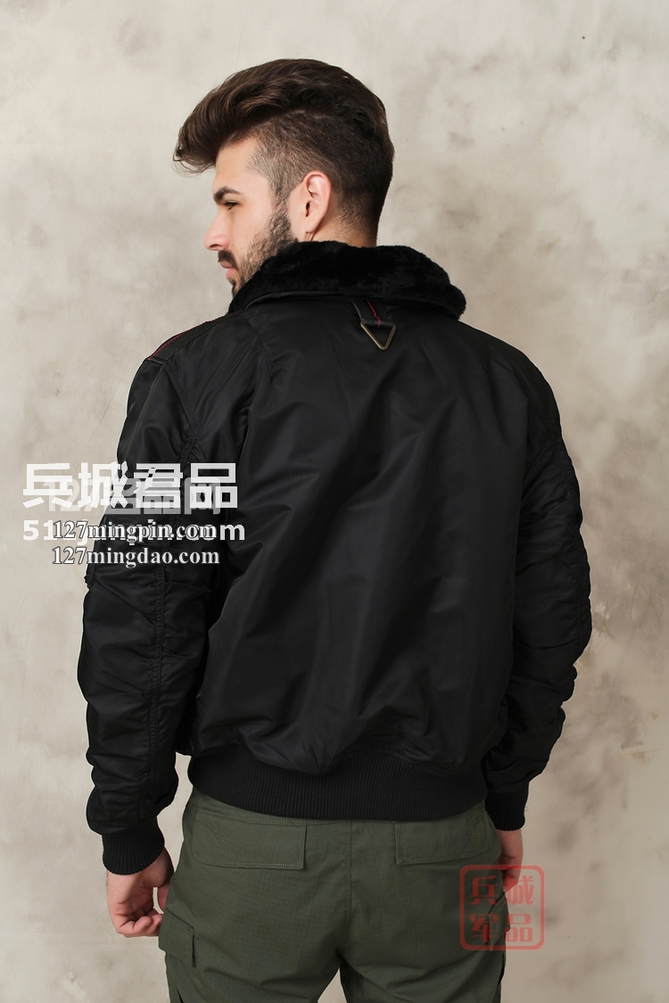 美国Alpha阿尔法Injector 喷射飞行夹克毛领棉服保暖