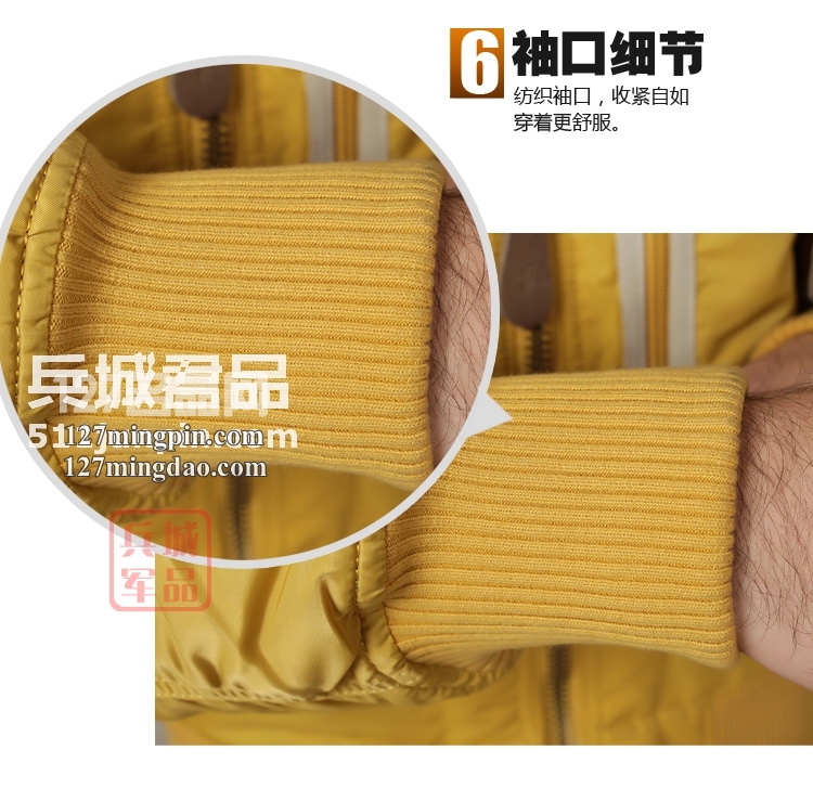 美国Alpha阿尔法Injector 喷射飞行夹克毛领棉服保暖