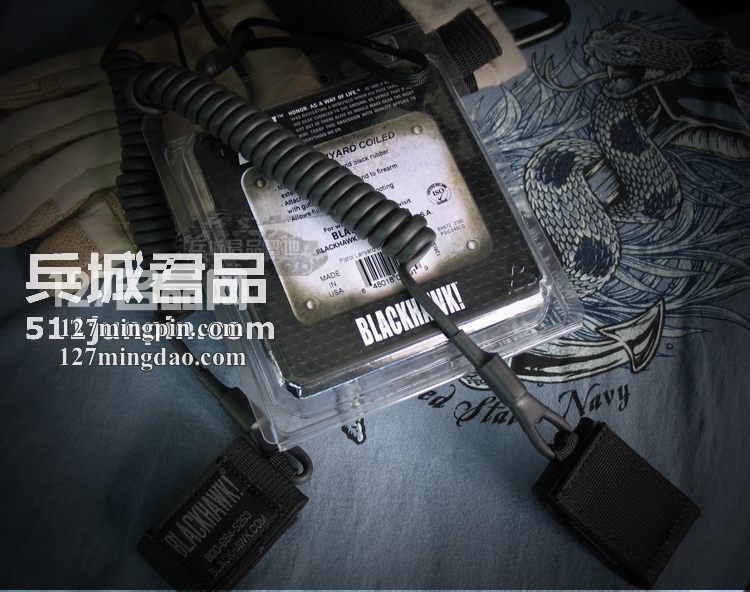 美国原装正品Blackhawk Equipment黑鹰90TPL1BK枪绳工具绳