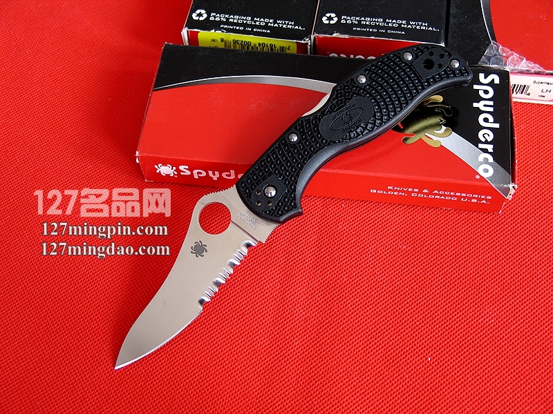 美国蜘蛛SPYDERCO  C90PSBK  127名刀网