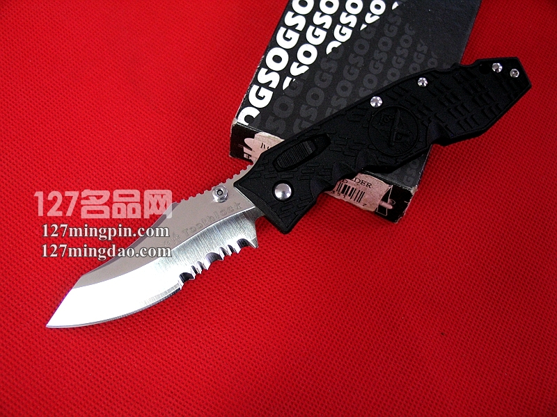 美国哨格SOG TK-02半齿战术折刀 美国哨格SOG TK-02半齿战术折刀