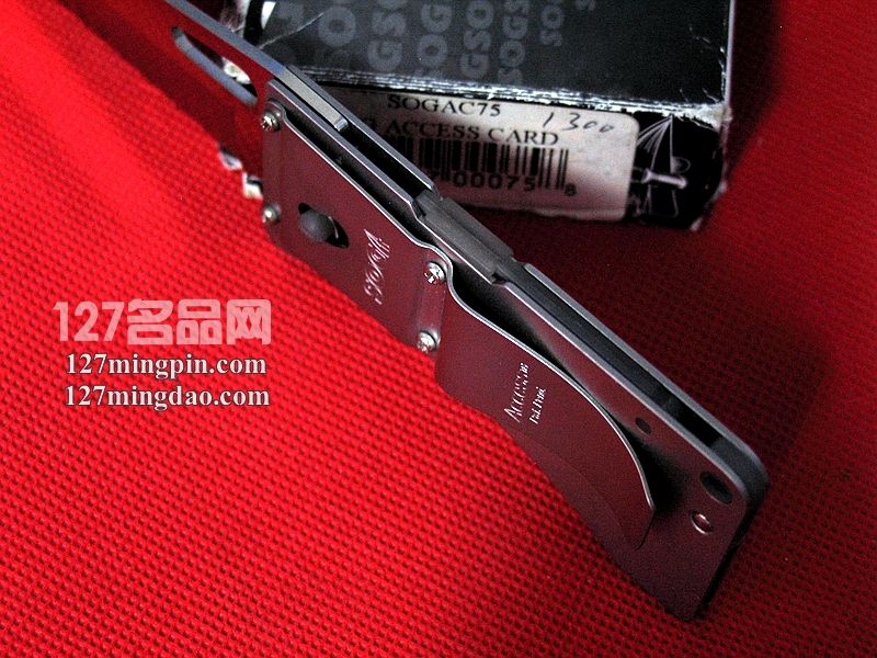 美国哨格AC75 SOG索格 超薄迷你名片小折刀 SOG-AC75