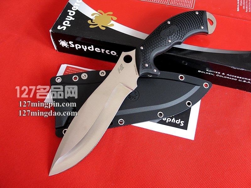 美国蜘蛛SPYDERCO FB20PBK 多用途野营刀 127名品网 美国蜘蛛SPYDERCO FB20PBK 多用途野营刀 127名品网
