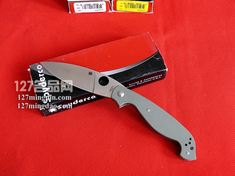 美国蜘蛛SPYDERCO C124GPFG经典折刀 127名刀网 美国蜘蛛SPYDERCO C124GPFG经典折刀 127名刀网