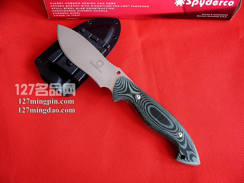 美国SPYDERCO蜘蛛 FB19 战术直刀野营刀 127名品网 美国SPYDERCO蜘蛛 FB19 战术直刀野营刀 127名品网