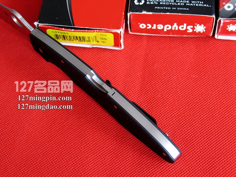 美国蜘蛛SPYDERCO C07GS3 半齿战术折刀 127名品网