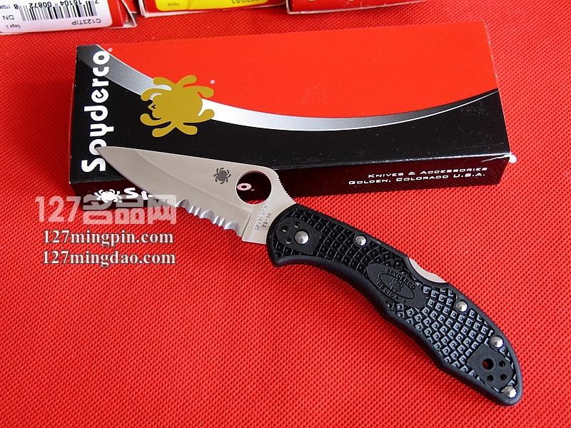 美国蜘蛛SPYDERCO C11PSBK折刀黑色柄 127名品网 美国蜘蛛SPYDERCO C11PSBK折刀黑色柄 127名品网