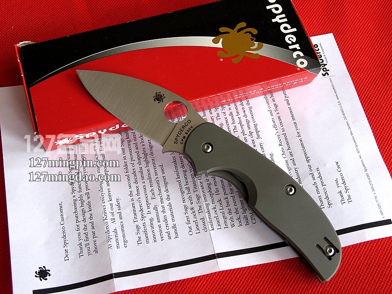 美国蜘蛛SPYDERCO C123TIP二代折刀 127名刀网 美国蜘蛛SPYDERCO C123TIP二代折刀 127名刀网
