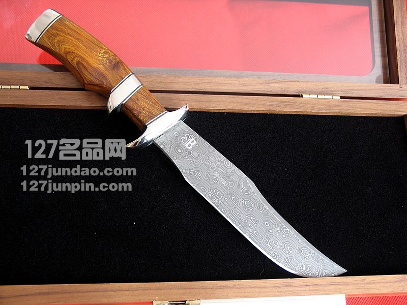 BUCK美国 巴克BUCK 041IWSLE 大马士革全球限量100把 收藏版直刀