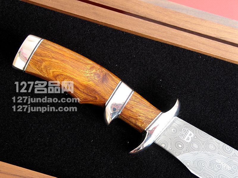 BUCK美国 巴克BUCK 041IWSLE 大马士革全球限量100把 收藏版直刀
