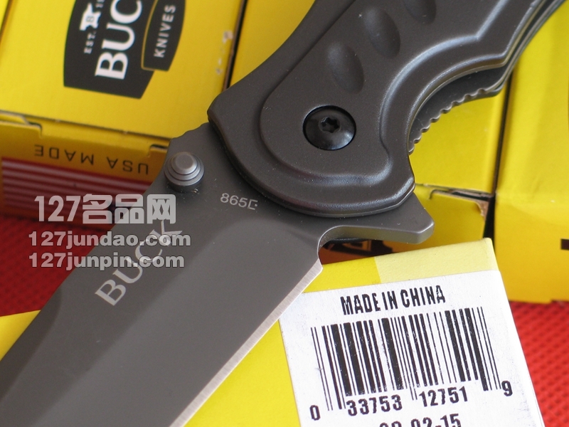 美国BUCK 巴克865BKS 野营户外生存折刀 世界名刀 