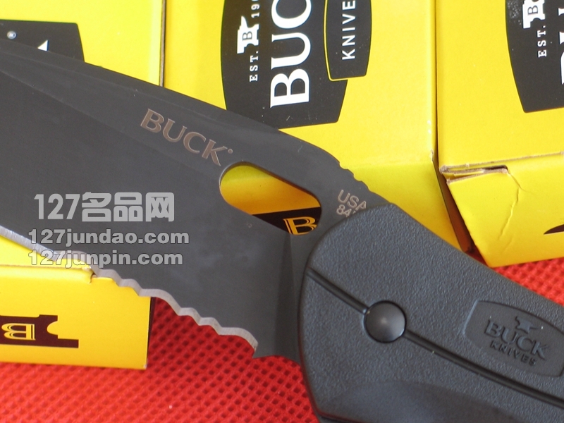 美国BUCK 巴克845BKX 野外求生折刀 户外刀 军刀