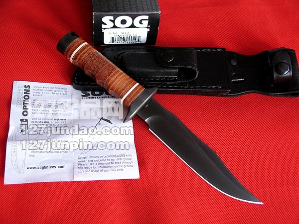 SOG美国哨格 S1T-L越战经典战斗刀 索格搏伊战术直刀 世界名刀