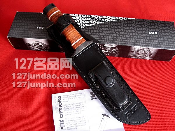 SOG美国哨格 S1T-L越战经典战斗刀 索格搏伊战术直刀 世界名刀