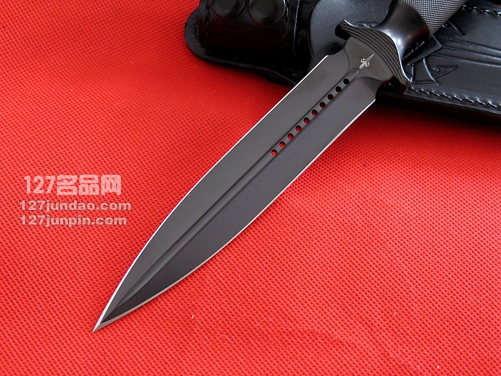美国微技术MICROTECH  ADO-L 剑标3V钢双刃战斗直刀 匕首127名品网