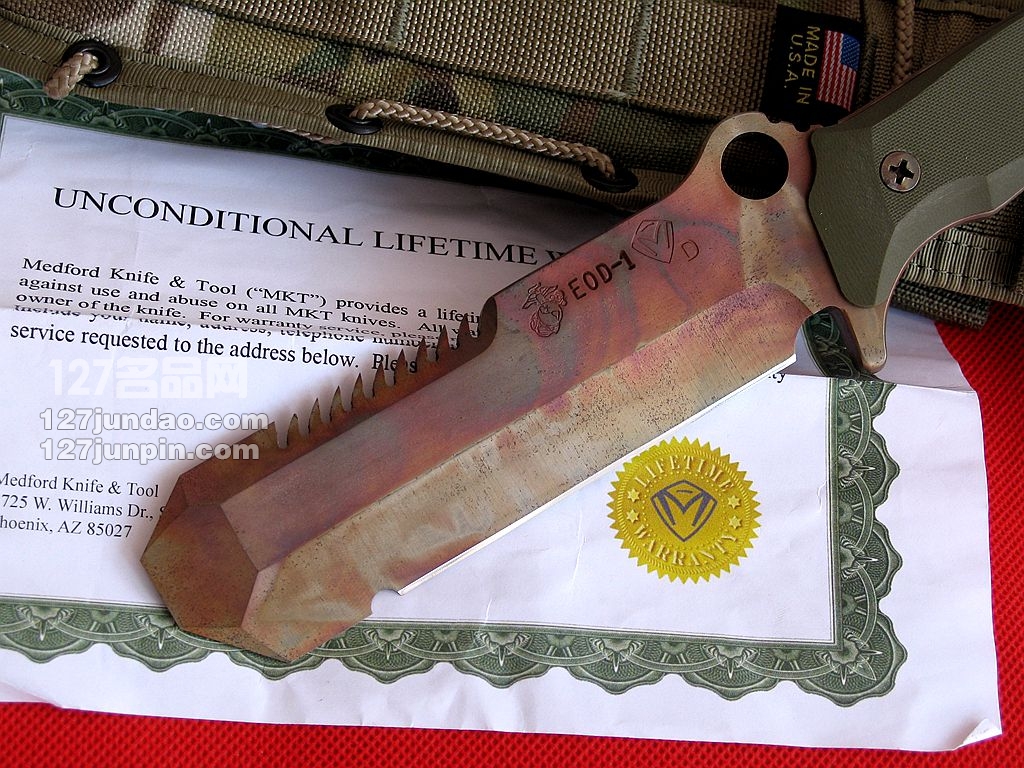 美国MKT MARAUDER USMC EOD-1海军陆战队专用刀 世界名刀