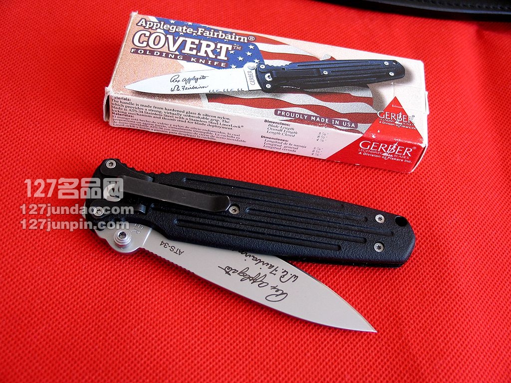 美国戈博GERBER 05795小飞霸格斗刀ATS-34钢早期停产版 名刀