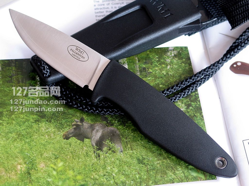 瑞典Fallkniven FK WM1Z颈刃三美夹钢手工刀 福克尼文