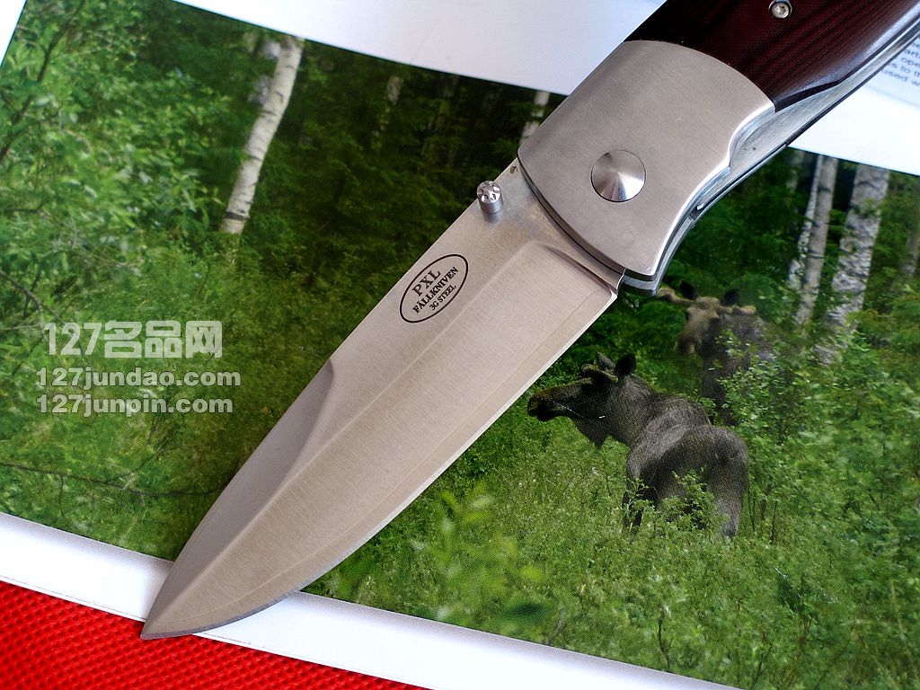 瑞典Fallkniven FK PXL3G栗色米卡塔柄皇家折刀 福克尼文名刀