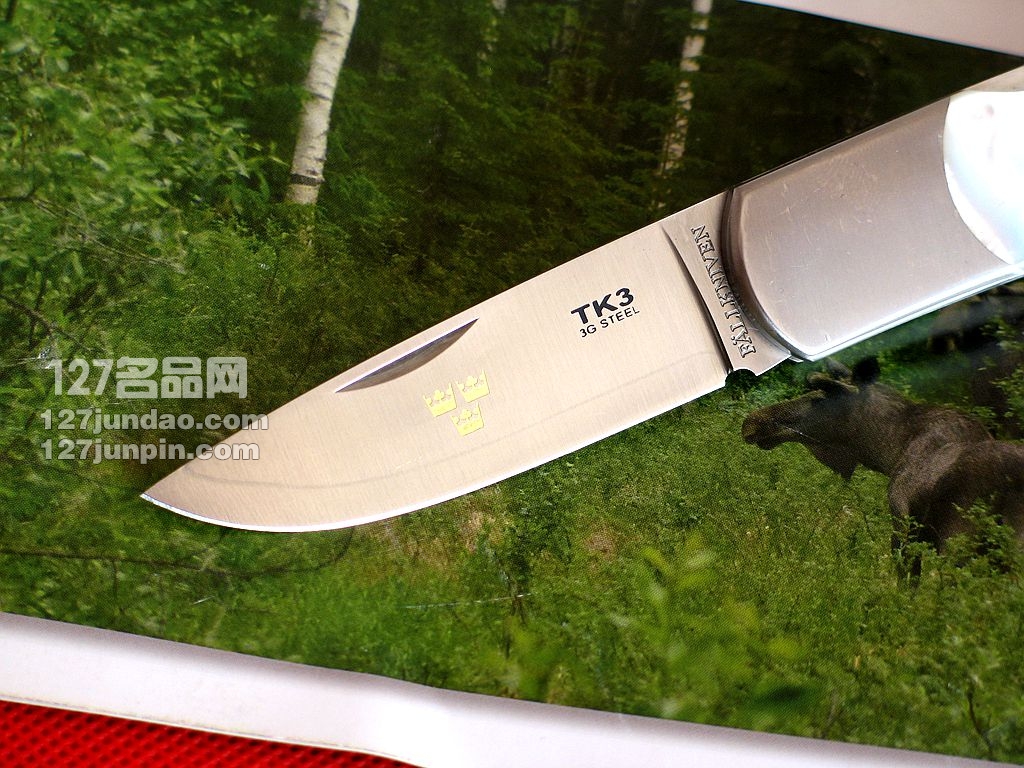 瑞典FK Fallkniven TK3MOP公爵 珍珠贝柄绅士刀 名刀