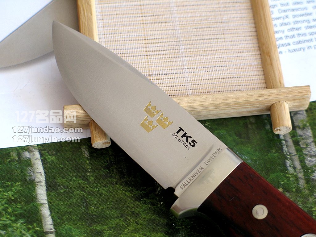瑞典FK Fallkniven TK5L 3G黄檀木柄手工刀 世界名刀